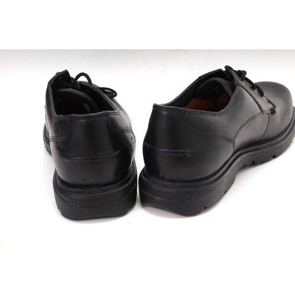 NWOB timberland montgomery shoes oxfords lace up black leather mens sz 10 W WIDE - Picture 11 of 12